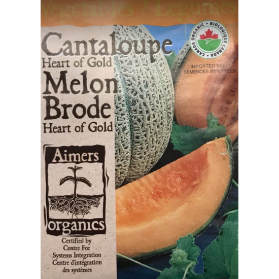 Semences Biologiques de Cantaloupe Heart of Gold